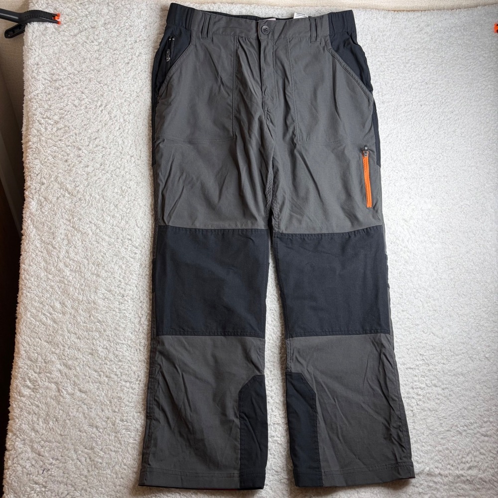 Bear Grylls by Craghoppers Mens Hiking Pants Gray Black Cargo 36 CMJ298R